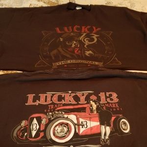 2 - 3XL Lucky 13 Apparel Mens T-Shirts
